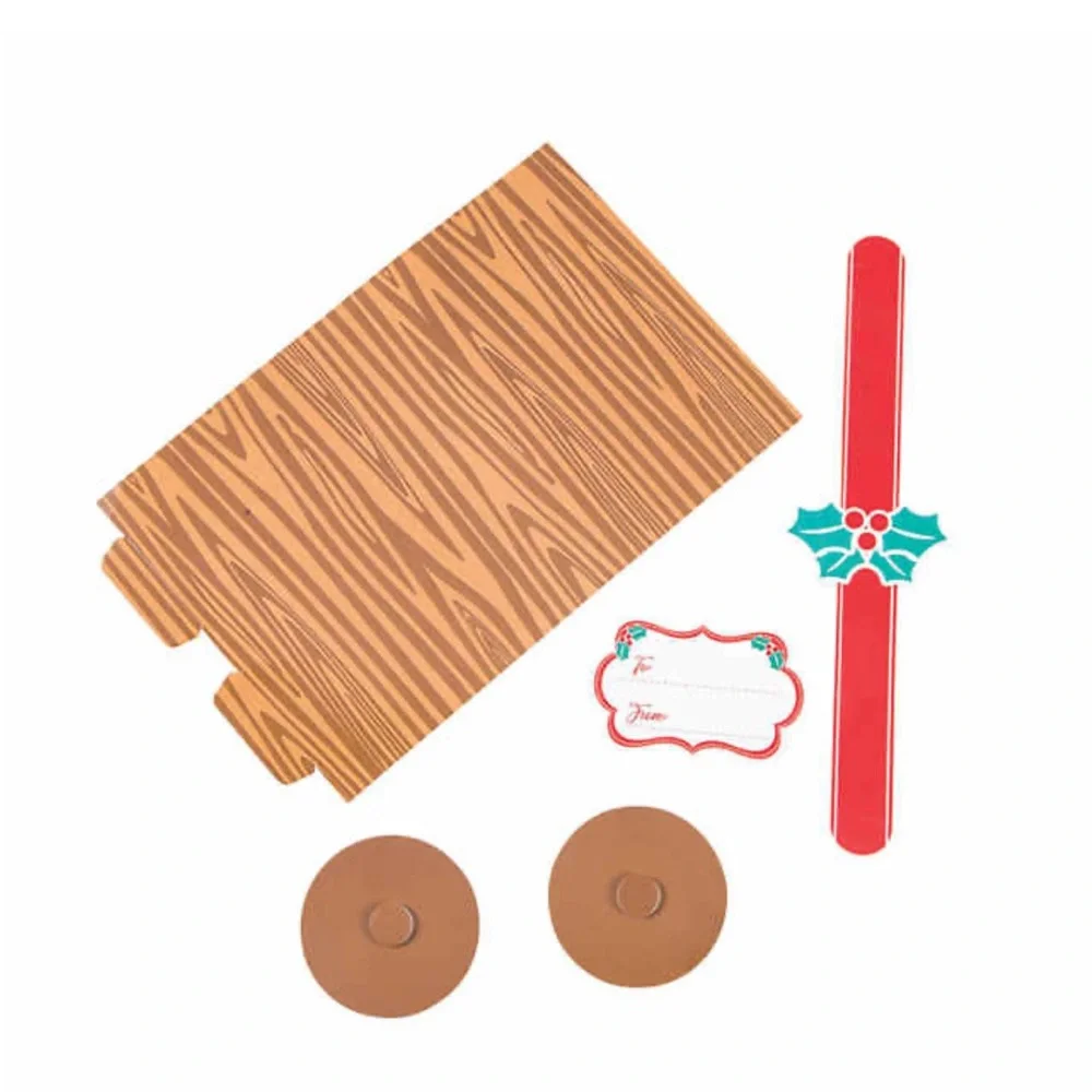 Holiday Log Favor Boxes - 12 Pc.